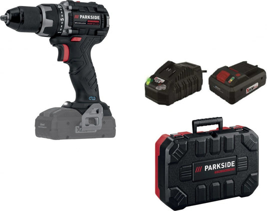 🛠 PARKSIDE PERFORMANCE® 20 V безжична бормашина/винтоверт »PABSP 20 Li C4«, с батерия и зарядно устройство