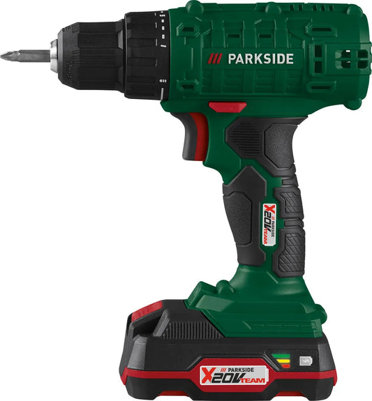 🛠 PARKSIDE® 20 V акумулаторна бормашина и винтоверт »PBSA 20-Li A1«, с батерия и зарядно устройство