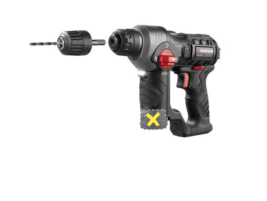 🛠 PARKSIDE PERFORMANCE® Акумулаторна ударна бормашина 12V PBHAP 12 A1 без батерия и зарядно устройство