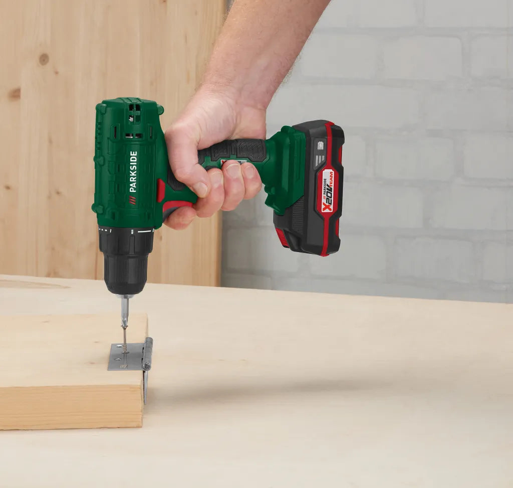 🛠 PARKSIDE® 20 V акумулаторна бормашина и винтоверт »PBSA 20-Li A1«, с батерия и зарядно устройство