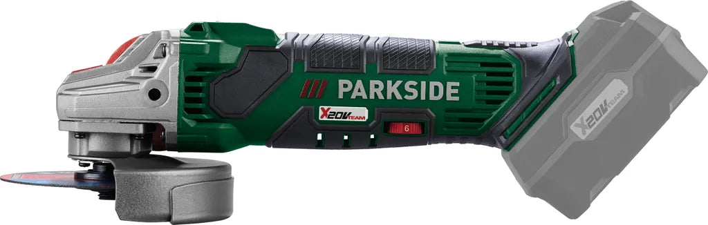 PARKSIDE® 20V PWSA 20-Li F4 акумулаторна ъглошлайфмашина, без батерия и зарядно устройство