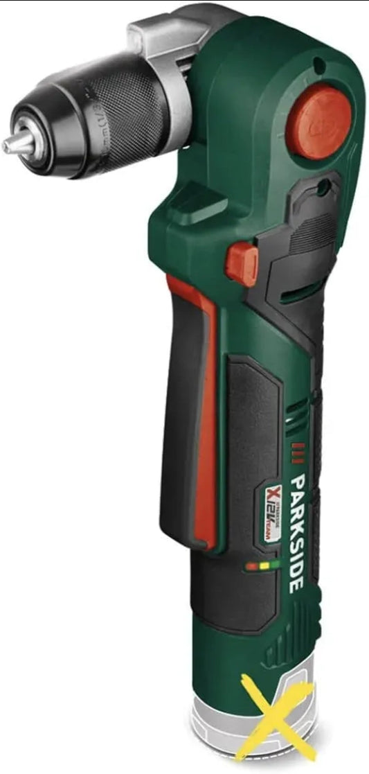 🛠 PARKSIDE®️ 12V PWBSA 12 A1 Акумулаторна ъглова бормашина/винтоверт - без батерия, без зарядно!!