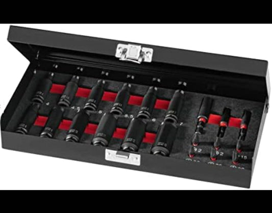 🛠 Комплект ударни вложки и битове PARKSIDE PERFORMANCE 1/4 инча »PSS 21 A1«, 21 части