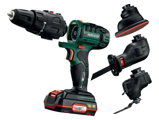 PARKSIDE 20V PKGA 20-Li C2 Комбиниран мултифункционален инструмент с батерия и зарядно устройство