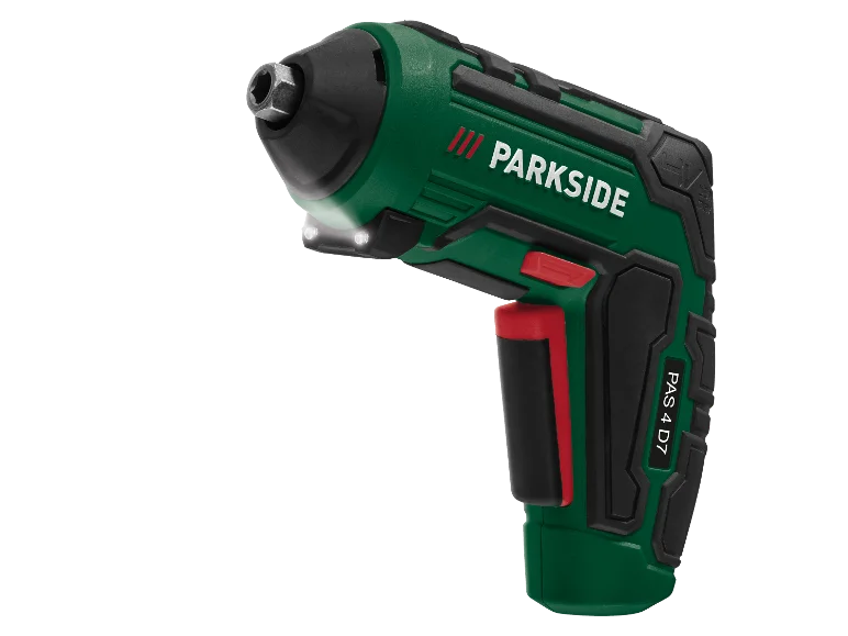 PARKSIDE® 4V акумулаторна отвертка »PAS 4 D7«, с батерия и заряден кабел