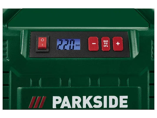 🌬PARKSIDE® Преносим въздушен компресор с дигитален дисплей »PMK 150 A1«