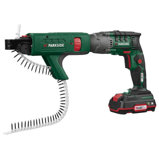 🛠 PARKSIDE® 20 V акумулаторен винтоверт за гипсокартон "PTBSA 20-Li A1", с батерия и зарядно устройство