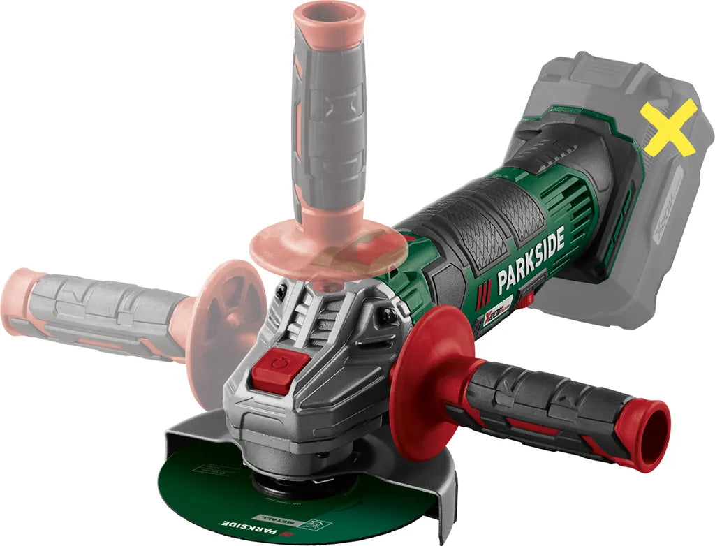 🛠 PARKSIDE® 20 V акумулаторен ъглошлайф »PWSA 20-Li G4«, без батерия и зарядно устройство