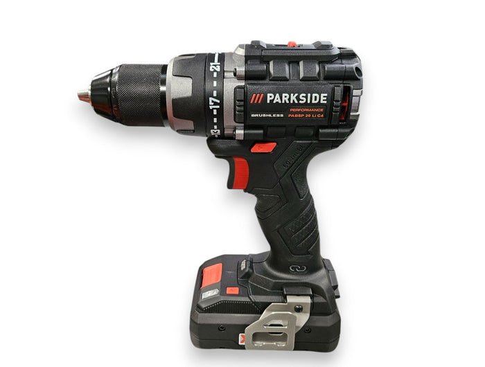 🛠 PARKSIDE PERFORMANCE® 20 V безжична бормашина/винтоверт »PABSP 20 Li C4«, с батерия и зарядно устройство