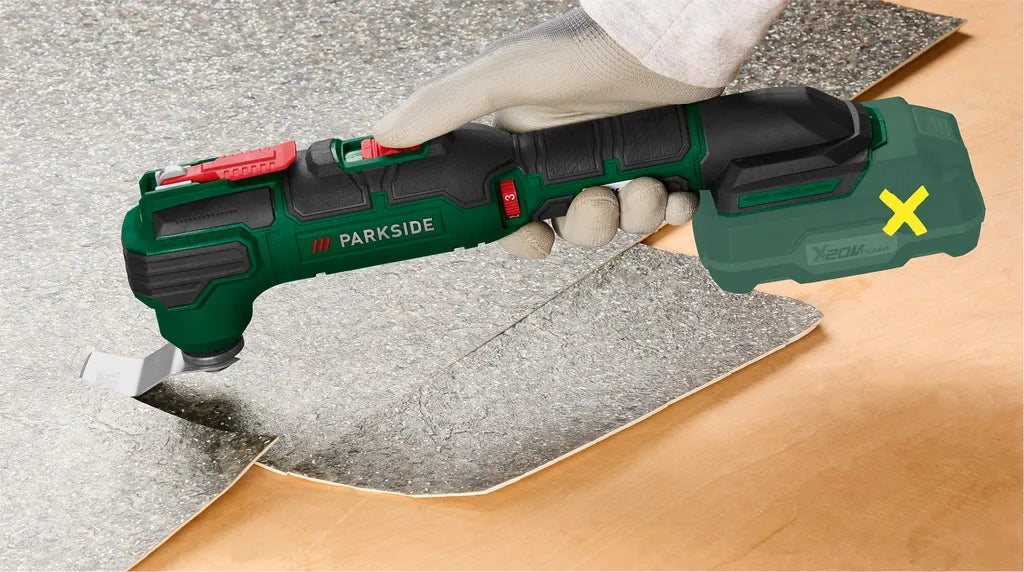 🛠 PARKSIDE® 20 V акумулаторен многофункционален инструмент »PAMFW 20 -Li C3«, без батерия и зарядно устройство