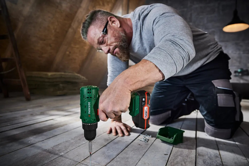 🛠 PARKSIDE® 20 V акумулаторна бормашина и винтоверт »PBSA 20-Li A1«, с батерия и зарядно устройство