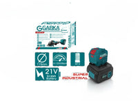 🔧 GABKA® Γωνιακός Τροχός Μπαταρίας 21V GA-88125A με 1 Μπαταρία & Φορτιστή