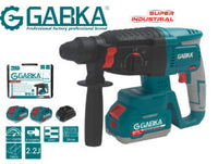 🔧 GABKA® Κομπρεσέρ Κρουστικό Δράπανο (Rotary Hammer) 21V GA-88126A με 1 Μπαταρία & Φορτιστή