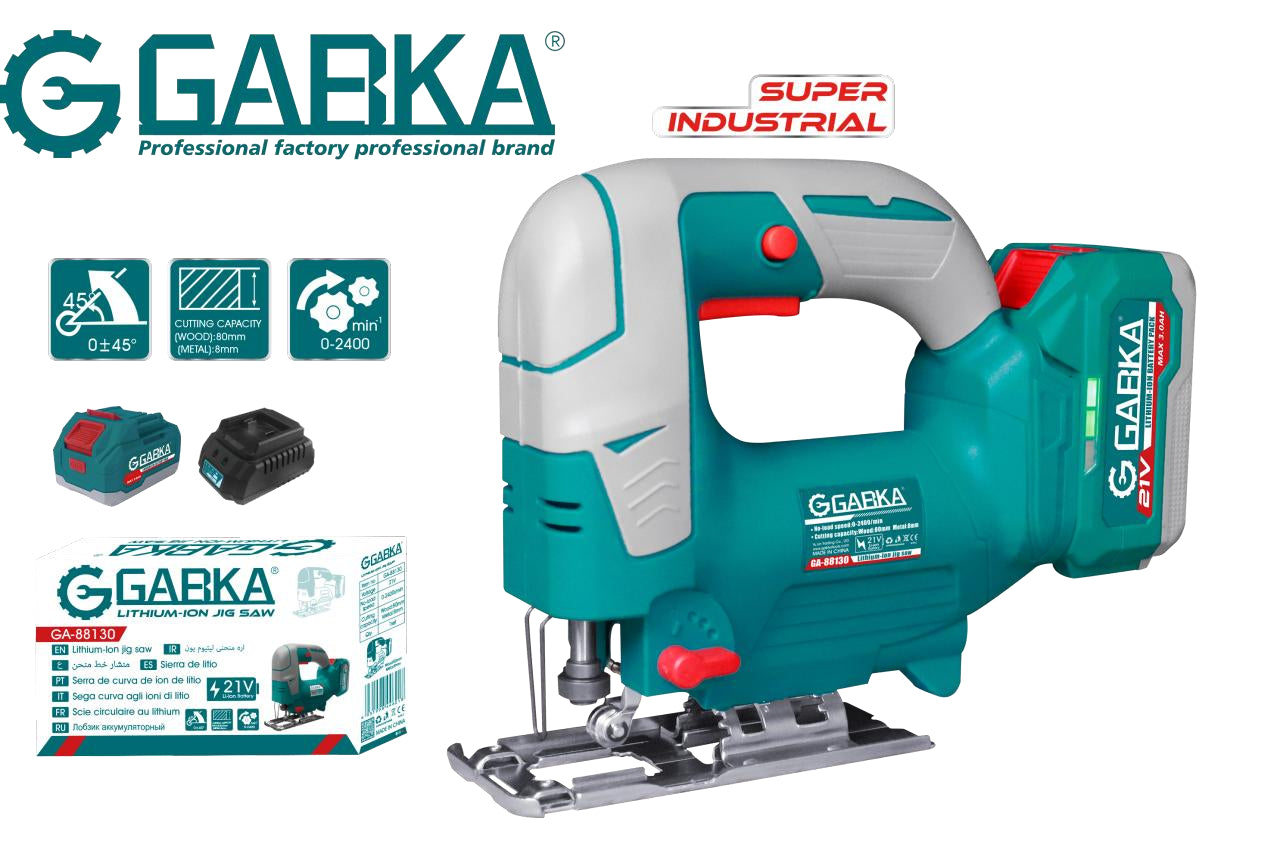 🔧 GABKA® Σέγα Μπαταρίας 21V GA-88130A με 1 Μπαταρία & Φορτιστή