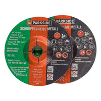 🔘 PARKSIDE PWSZ 76 A1 – Метален шлифовъчен диск 76 мм x 4 мм (Комплект от 2 бр.)