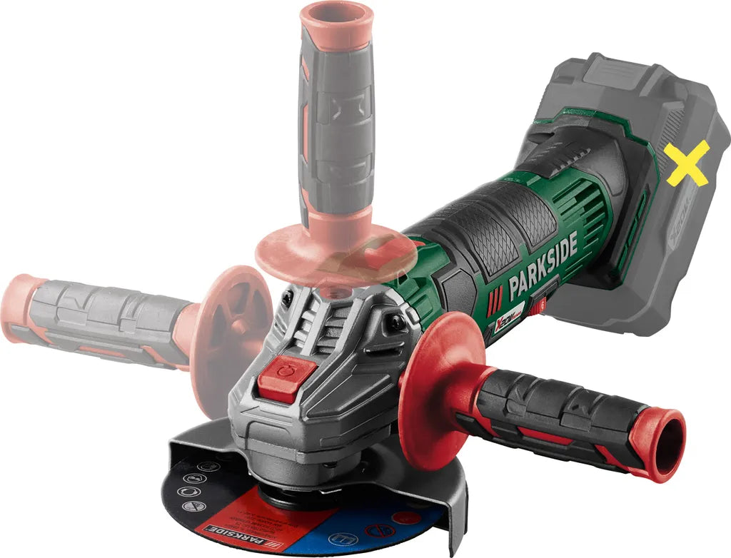 PARKSIDE® 20V PWSA 20-Li F4 акумулаторна ъглошлайфмашина, без батерия и зарядно устройство