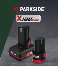 🔋Επαναφορτιζόμενη μπαταρία PARKSIDE®️ 12 V 4 Ah PARK 12 B4 - CarpouxtsisGLASS L.P.   🔋Επαναφορτιζόμενη μπαταρία PARKSIDE®️ 12 V 4 Ah PARK 12 B4 ✅️ Υψηλής απόδοσης μπαταρίας ιόντων λιθίου ✅️ Τεχνολογία cell balancing για περισσότερη αυτονομία και μεγαλύτερη διάρκεια ζωής ✅️ Ομοιόμορφη επιβάρυνση κυψελών μπαταρίας ✅️ Μειστοποιεί το δυναμικό φόρτισης 🔹️Τύπος: Ιόντων λιθίου 🔹️Ονομαστική τάση:** 12 V 🔹️Χωρητικότητα:** 4 Ah 💡Ενδείκνυται με όλες τις συσκευές της σειράς "Χ 12V Team" IAN426385_2307