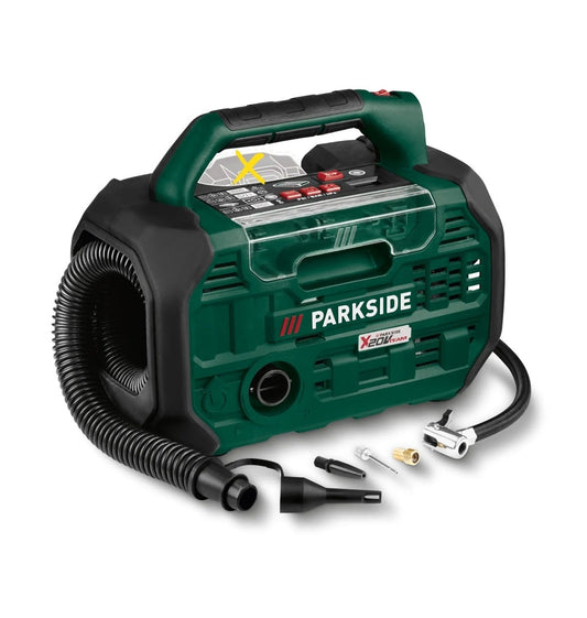 🌬 PARKSIDE®️ 20V PKA 20-Li C3 Акумулаторен въздушен компресор и помпа без акумулаторна батерия и зарядно устройство