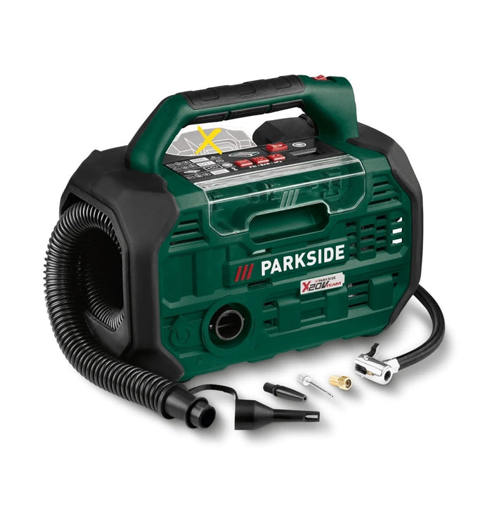 🌬 PARKSIDE®️ 20V PKA 20-Li C3 Акумулаторен въздушен компресор и помпа без акумулаторна батерия и зарядно устройство