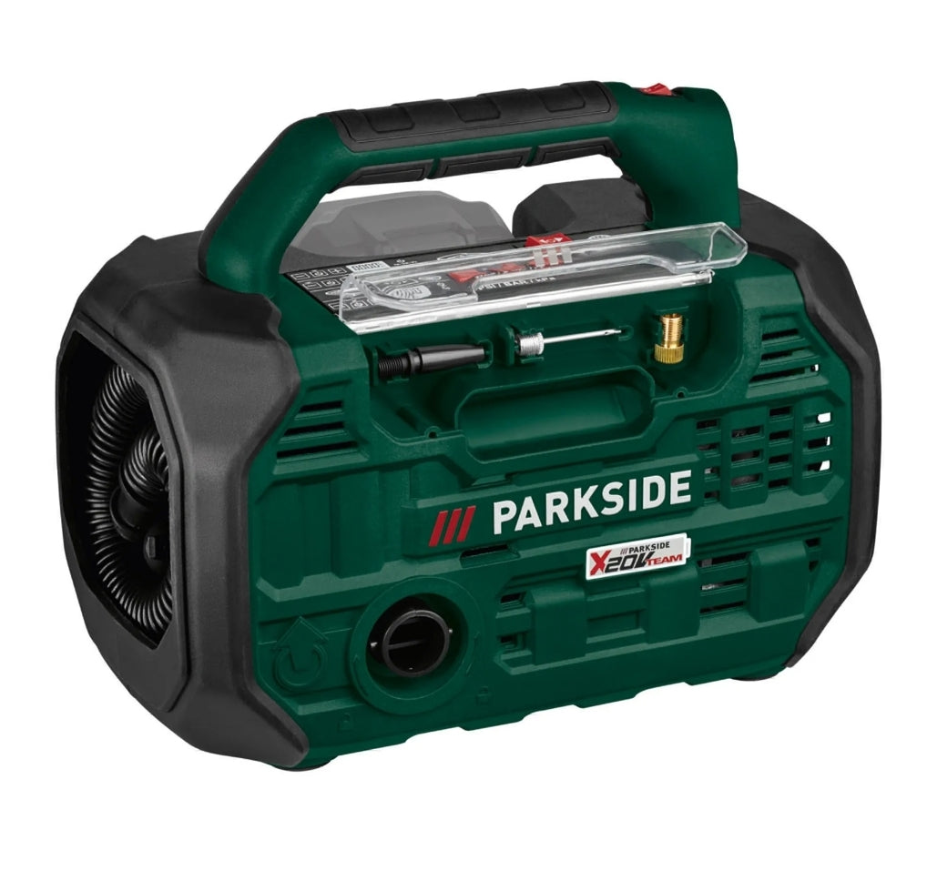 🌬 PARKSIDE®️ 20V PKA 20-Li C3 Акумулаторен въздушен компресор и помпа без акумулаторна батерия и зарядно устройство