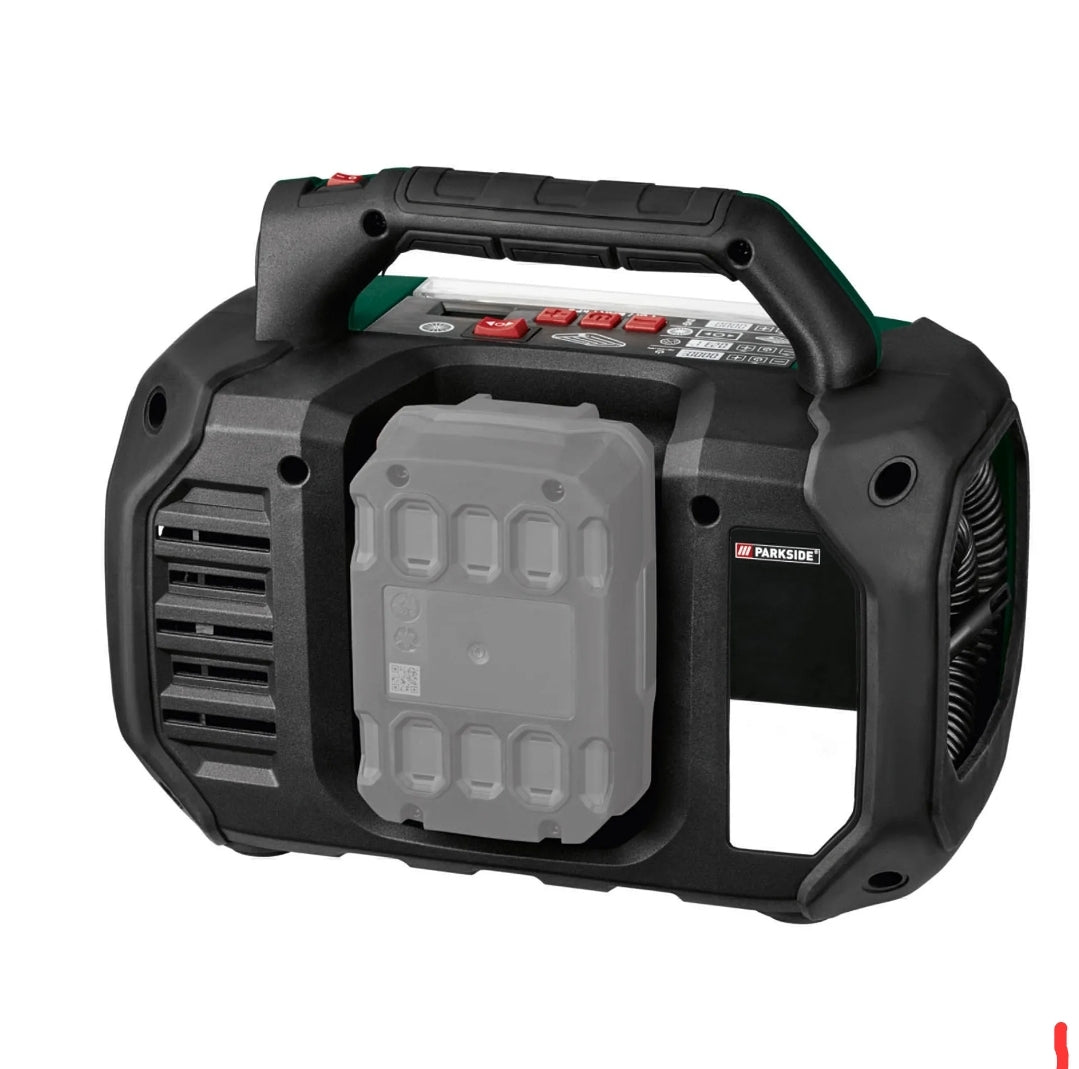 🌬 PARKSIDE®️ 20V PKA 20-Li C3 Акумулаторен въздушен компресор и помпа без акумулаторна батерия и зарядно устройство