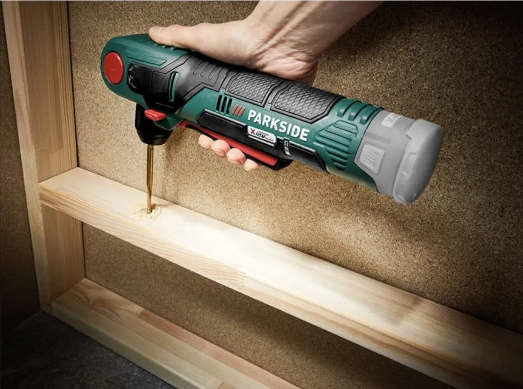 🛠 PARKSIDE®️ 12V PWBSA 12 A1 Акумулаторна ъглова бормашина/винтоверт - без батерия, без зарядно!!