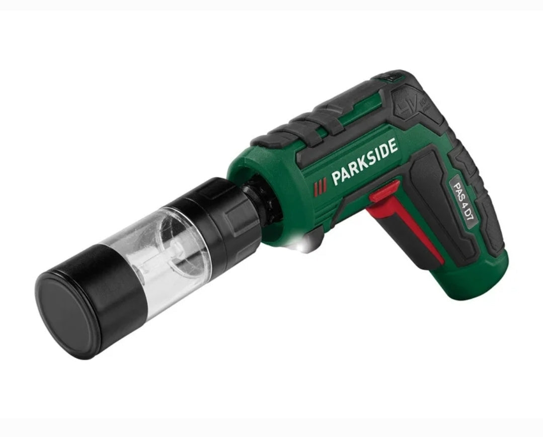 🛠 Комплект акумулаторни отвертки PARKSIDE® 4 V »PAS 4 D7«, с 4 аксесоара за барбекю