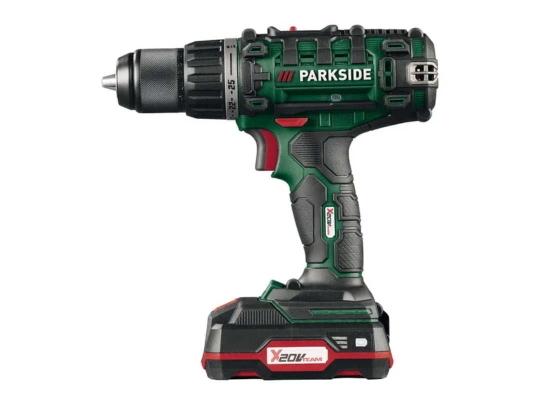 🛠 PARKSIDE® 20 V „PABS 20-Li G8“ акумулаторна бормашина/винтоверт, със зарядно за батерията и БЕЗПЛАТНИ битове и свредла!!