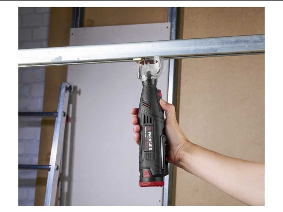 🛠 Акумулаторен винтоверт Dremel/Надръстник PARKSIDE PERFORMANCE® 12 V / 2 Ah »PPFBSA 12 A1«, с батерия и зарядно устройство