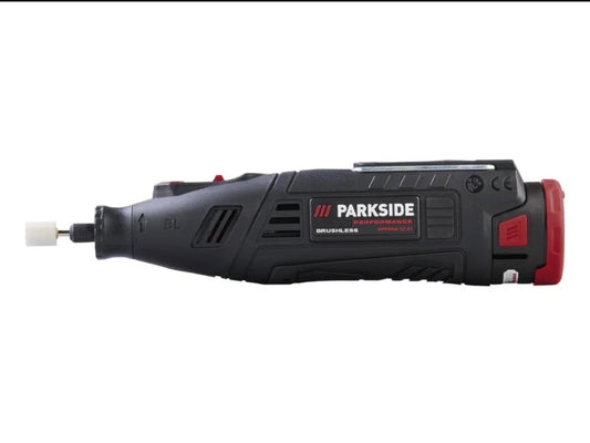 🛠 Акумулаторен винтоверт Dremel/Надръстник PARKSIDE PERFORMANCE® 12 V / 2 Ah »PPFBSA 12 A1«, с батерия и зарядно устройство