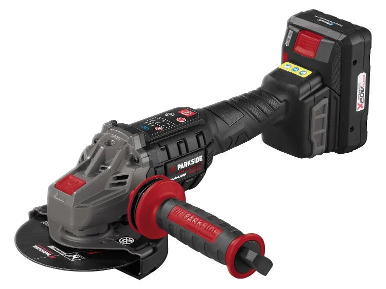 PARKSIDE PERFORMANCE® 20 V акумулаторен ъглошлайф »PWSAP 20-Li F6«, с батерия и зарядно устройство