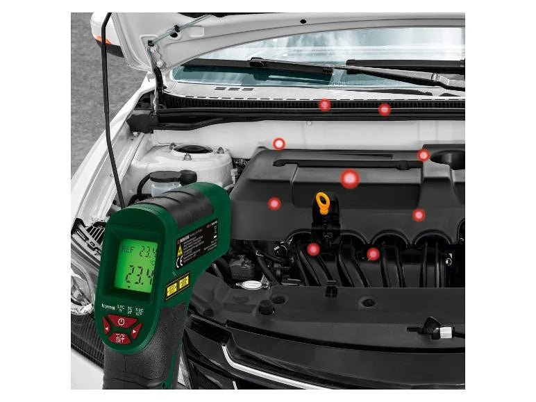PARKSIDE® инфрачервен уред за измерване на температура »PTI 380 C2/B1«, с цветен дисплей и предупредителен звук