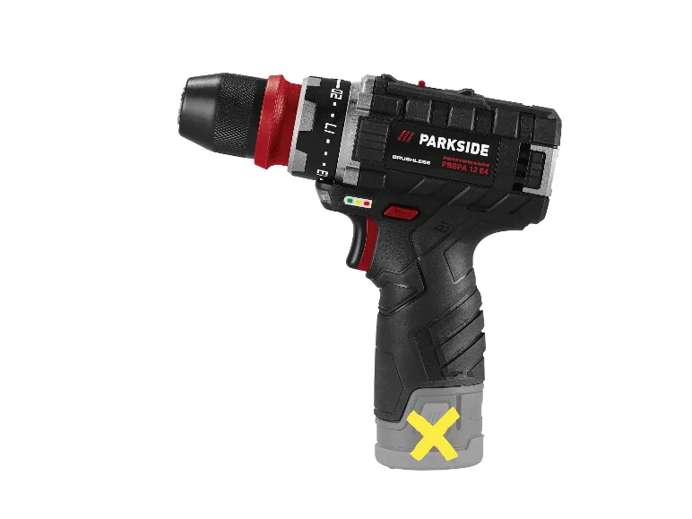 🛠Parkside Performance® 12V акумулаторна безжична бормашина "PBSPA 12 D4" с 2 батерии, зарядно устройство и 3 комплекта битове и свредла