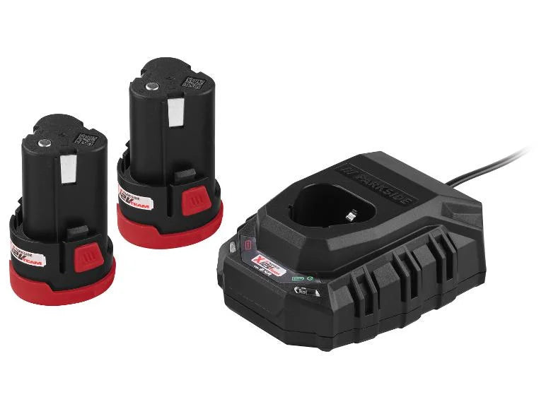 🔥 PARKSIDE PERFORMANCE® Σετ 12V Δραπανοκατσάβιδο »PBSPA 12 E4« + Κρουστικό Κλειδί Μπαταρίας »PDSSAP 12 B1«