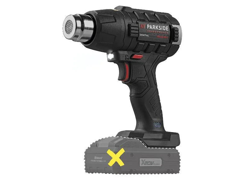 PARKSIDE PERFORMANCE® 20V термопистолет с батерия, PPHLGA 20-Li A2 (без батерия и зарядно)