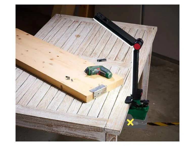 🔦 PARKSIDE® Επαναφορτιζόμενος φωτισμός LED Μπαταρίας »PLKLA 20-Li A1« με Σφιγκτήρα Χωρίς μπαταρία & φορτιστή