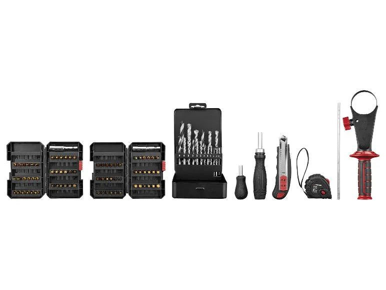 🔥 PARKSIDE PERFORMANCE®  Σετ Κρουστικό Δραπανοκατσάβιδο Μπαταρίας 20V  PSBSAP 20-Li D4  (με 2 μπαταρίες & φορτιστή)