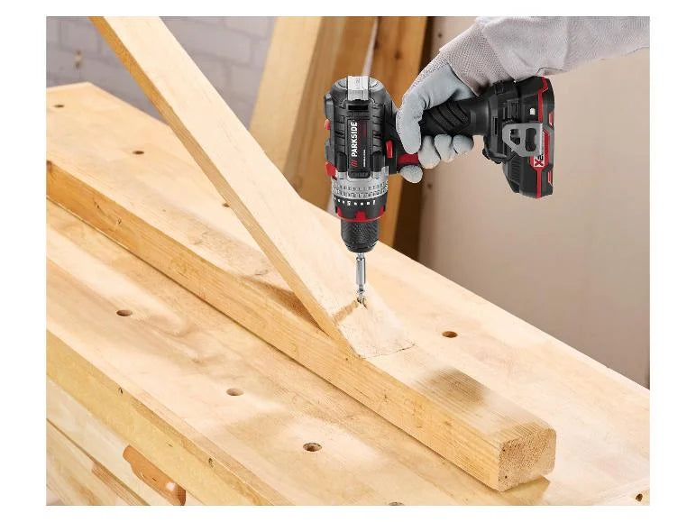 🔥 PARKSIDE PERFORMANCE®  Σετ Κρουστικό Δραπανοκατσάβιδο Μπαταρίας 20V  PSBSAP 20-Li D4  (με 2 μπαταρίες & φορτιστή)