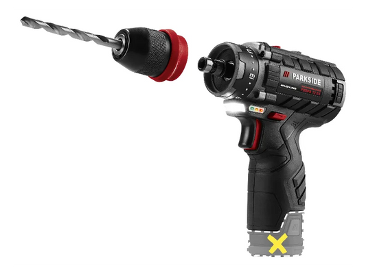 🛠Parkside Performance® 12V акумулаторна безжична бормашина "PBSPA 12 D4" с 2 батерии, зарядно устройство и 3 комплекта битове и свредла