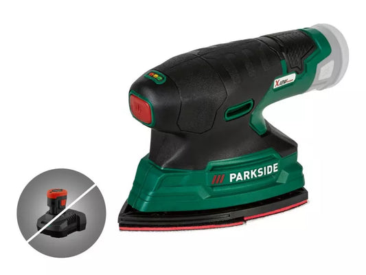 🛠 PARKSIDE Акумулаторна мултишлайфмашина »PAMS 12 A1«, без батерия и зарядно устройство