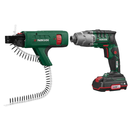 🛠 PARKSIDE® 20 V акумулаторен винтоверт за гипсокартон "PTBSA 20-Li A1", с батерия и зарядно устройство
